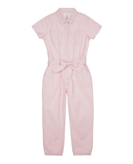 Комбинезон текстильный для девочки розовый