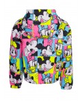 Ветровка на флисе из мембранной ткани с принтом Disney для девочки фуксия,разноцветный