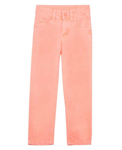 Брюки текстильные для девочек красный