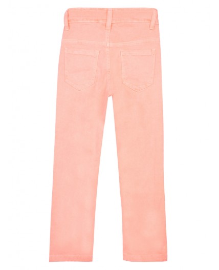 Брюки текстильные для девочек красный