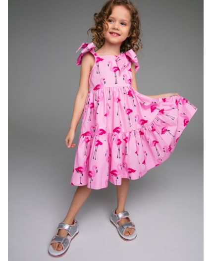 Сарафан текстильный для девочек разноцветный