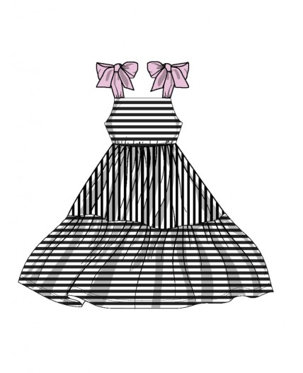 Сарафан текстильный для девочек разноцветный