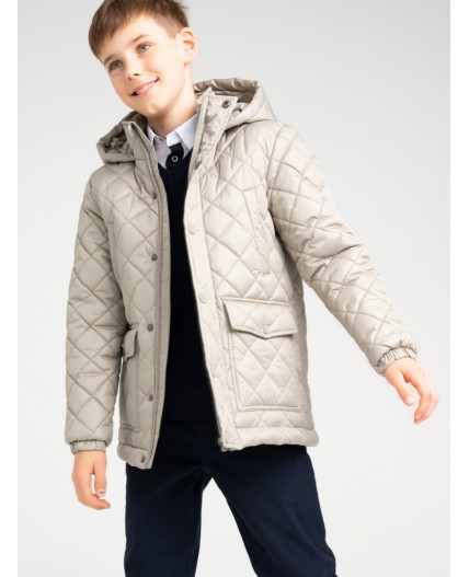 Куртка текстильная с полиуретановым покрытием для мальчиков серый