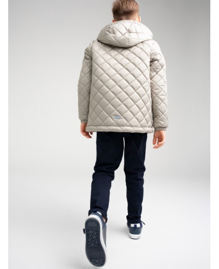 Куртка текстильная с полиуретановым покрытием для мальчиков серый