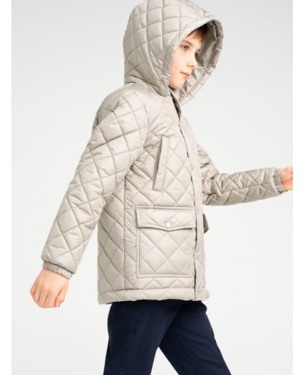 Куртка текстильная с полиуретановым покрытием для мальчиков серый