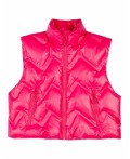 Жилет текстильный с полиуретановым покрытием для девочек фуксия