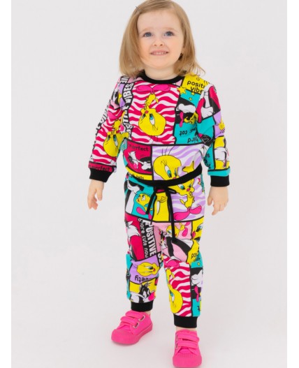 Толстовка детская трикотажная для девочек разноцветный