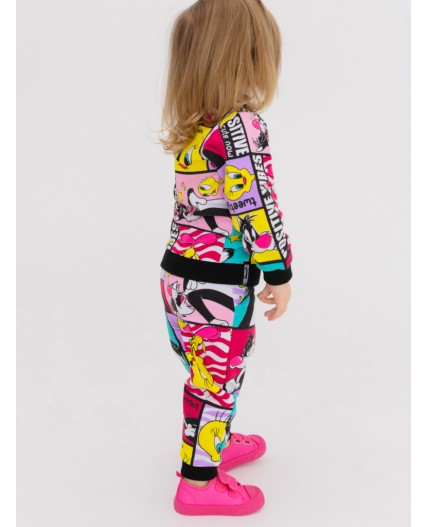 Толстовка детская трикотажная для девочек разноцветный