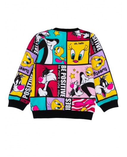 Толстовка детская трикотажная для девочек разноцветный