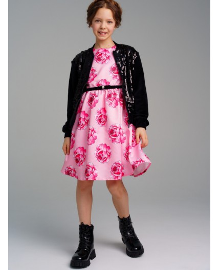 Толстовка трикотажная для девочек черный