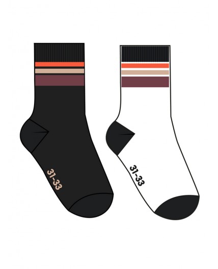 Носки трикотажные для мальчиков, 2 пары в комплекте белый,черный