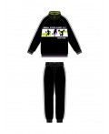 Комплект трикотажный для девочек: толстовка, брюки черный