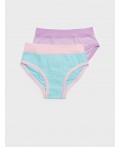 Трусы трикотажные для девочек, 2 шт в комплекте разноцветный