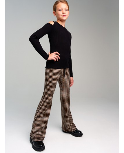 Джемпер трикотажный для девочек черный
