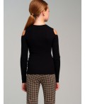 Джемпер трикотажный для девочек черный