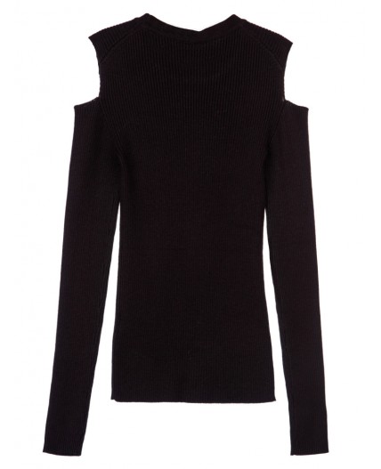 Джемпер трикотажный для девочек черный