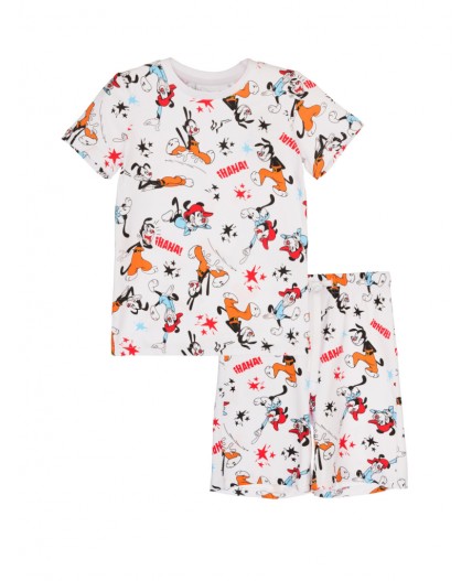Пижама трикотажная для мальчиков разноцветный