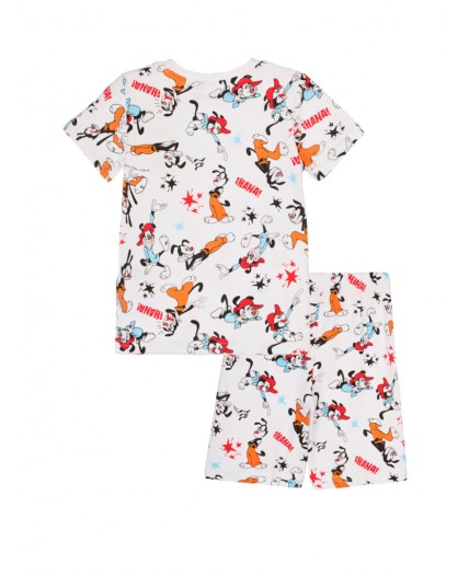 Пижама трикотажная для мальчиков разноцветный