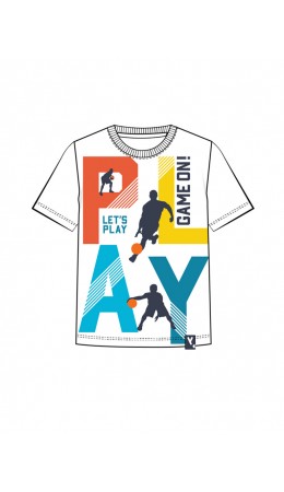 Фуфайка трикотажная для мальчиков (футболка) белый