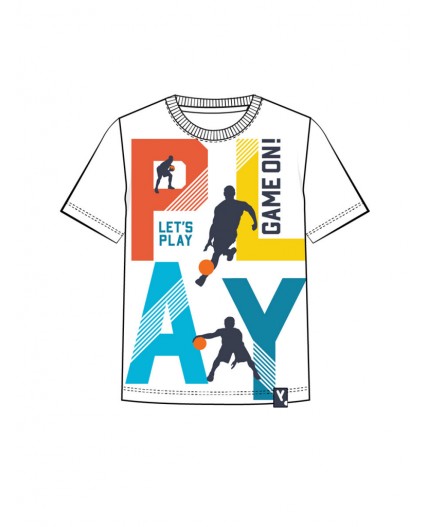 Фуфайка трикотажная для мальчиков (футболка) белый