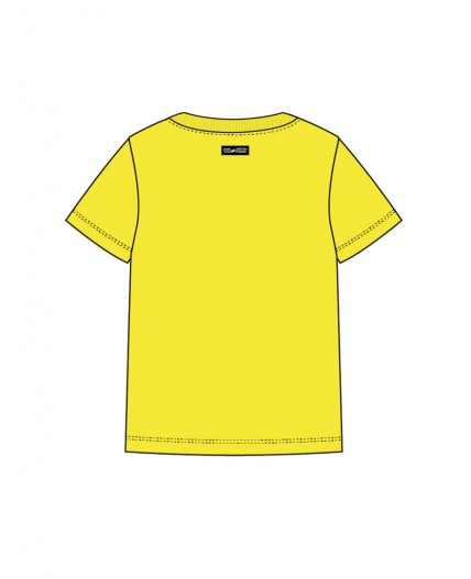 Фуфайка детская трикотажная для мальчиков (футболка) жёлтый