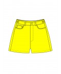 Шорты текстильные для девочек жёлтый