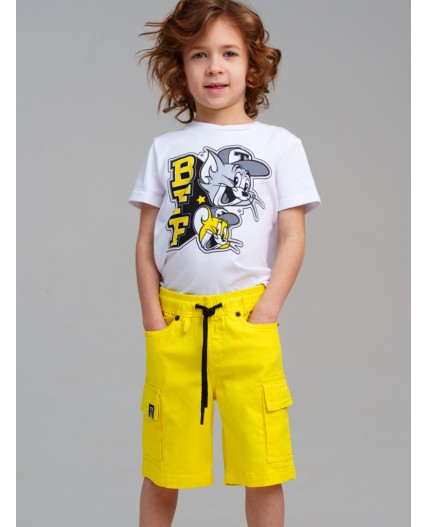 Шорты текстильные для мальчиков жёлтый