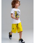 Шорты текстильные для мальчиков жёлтый