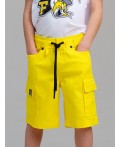 Шорты текстильные для мальчиков жёлтый