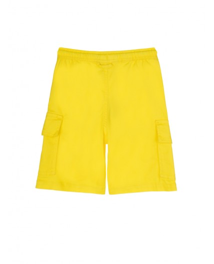Шорты текстильные для мальчиков жёлтый
