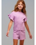 Пижама трикотажная для девочек светло-сиреневый
