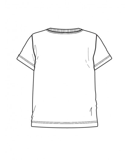 Фуфайка трикотажная для мальчиков (футболка) белый