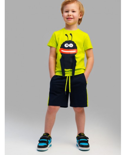 Шорты трикотажные для мальчиков, 2 шт в комплекте серый,светло-зеленый