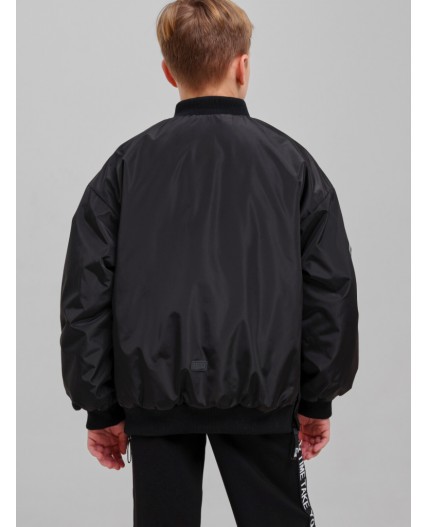 Куртка текстильная с полиуретановым покрытием для мальчиков черный