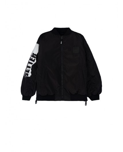 Куртка текстильная с полиуретановым покрытием для мальчиков черный