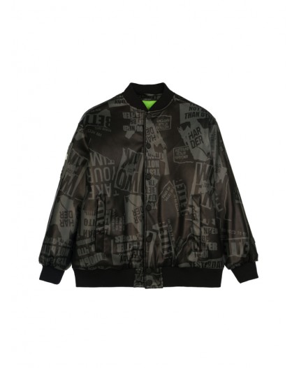 Куртка кожаная для мальчиков черный