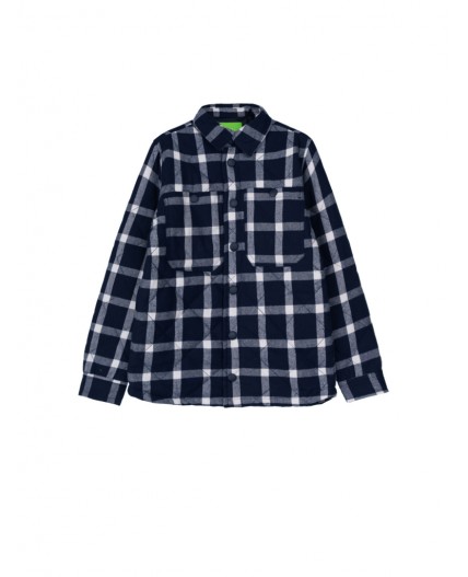 Куртка текстильная для мальчиков белый,тёмно-синий