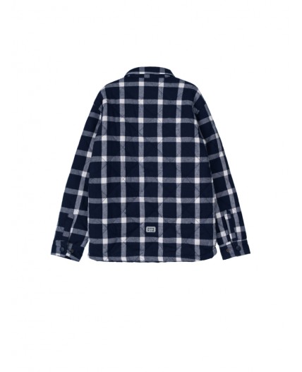 Куртка текстильная для мальчиков белый,тёмно-синий