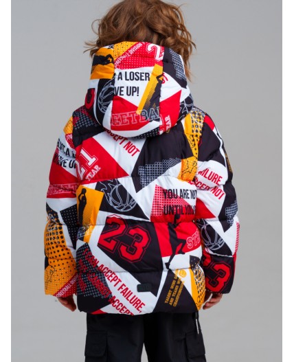 Куртка текстильная с полиуретановым покрытием для мальчиков разноцветный