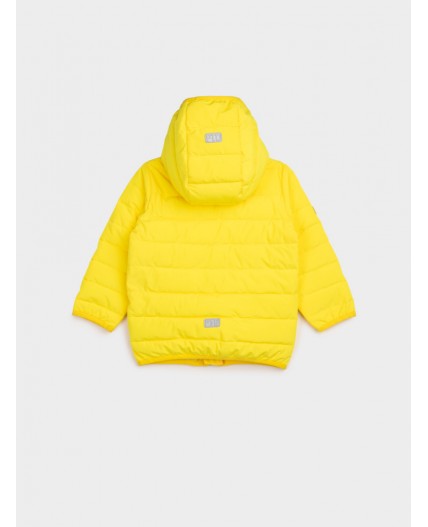 Куртка детская текстильная с полиуретановым покрытием для мальчиков жёлтый