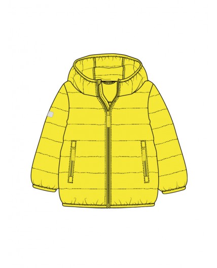 Куртка детская текстильная с полиуретановым покрытием для мальчиков жёлтый