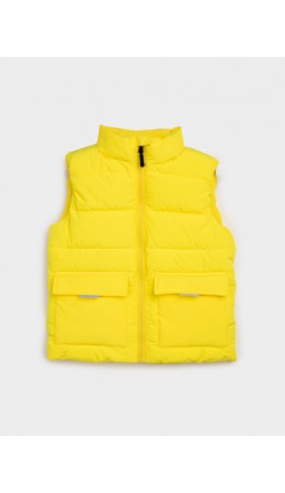 Жилет текстильный с полиуретановым покрытием для мальчиков жёлтый