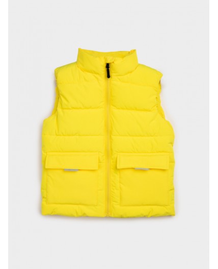 Жилет текстильный с полиуретановым покрытием для мальчиков жёлтый