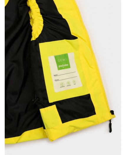 Жилет текстильный с полиуретановым покрытием для мальчиков жёлтый