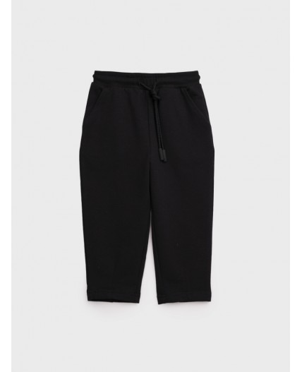 Брюки детские трикотажные для девочек черный