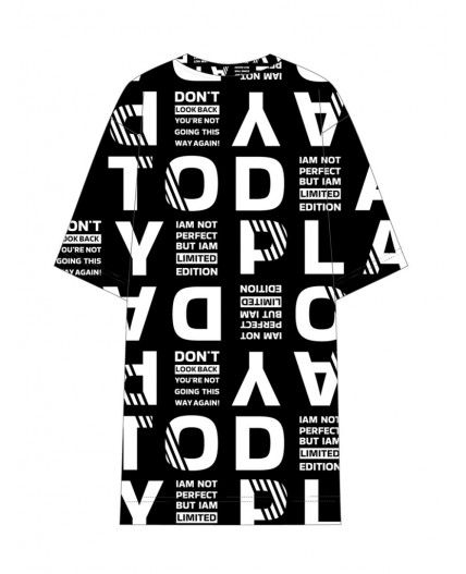 Платье трикотажное для девочек черный,белый