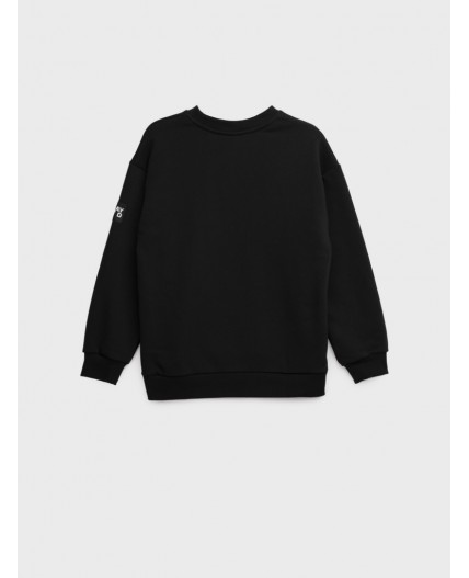 Толстовка трикотажная для девочек черный