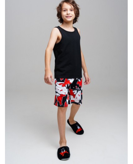 Майка трикотажная для мальчиков, 2 шт в комплекте черный,белый