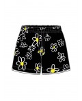 Шорты текстильные для девочек черный,белый,жёлтый