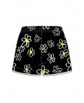 Шорты текстильные для девочек черный,белый,жёлтый
